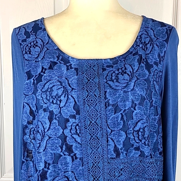 Cupio Lace Overlay Tunic NWT - Picture 2 of 13